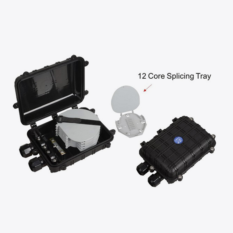 T6-010 24/48 Core Fiber Optic Splice lukning