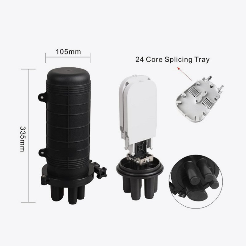 T6-104H 48 Core Fiber Optic Splice lukning