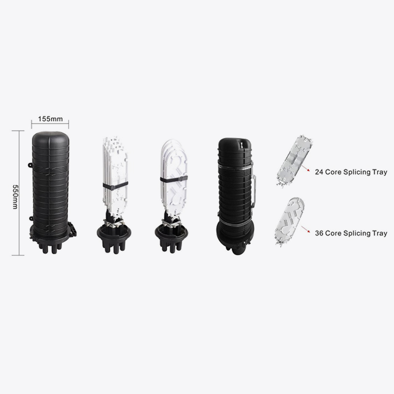 T6-106H 96 Core/144 Core Fiber Optic Splice lukning