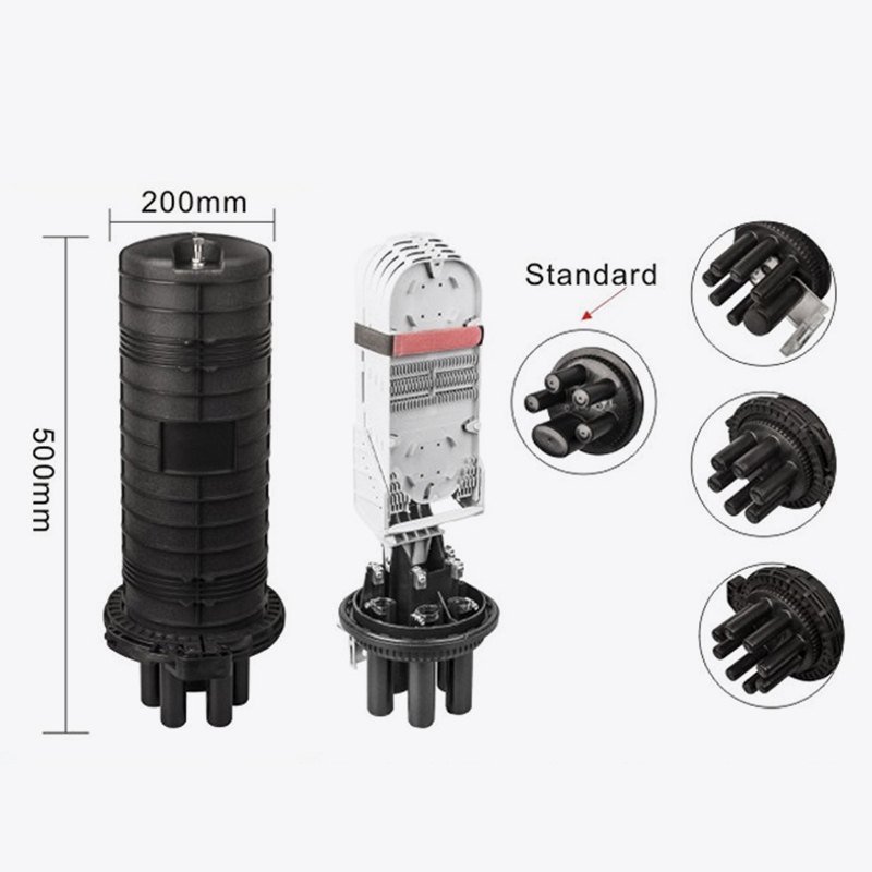 T6-116H-B 192 Core Fiber Optic Splice lukning