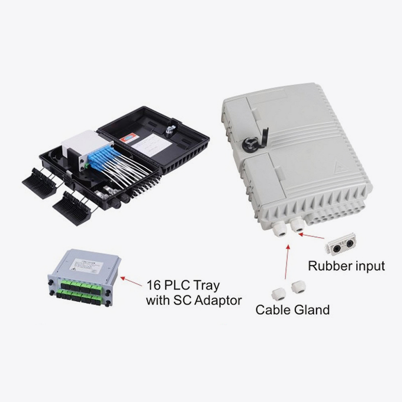 T7-206B-PLC 16 Core Fiber Optic Distribution Box